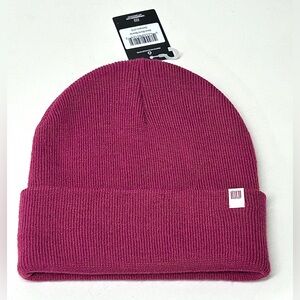 Unisex Adult Topo Designs Damson Wine Wool Blend One Size Beanie Cap Hat